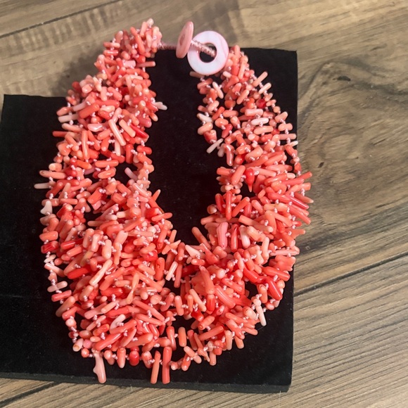 Coral Beaded Necklace